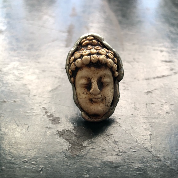 SOLD Adjustable Buddha Ring - Picture 3 of 5